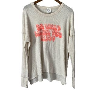 Offline by Aerie Oversized Thermal Oatmeal Colored Size Medium